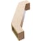 Ekena Millwork 5-inch W x 18-inch D x 24-inch H Burlington Rough Cedar Woodgrain TimberThane Knee Brace, Primed BRCUR05X18X24BURRCPR - alternate 6